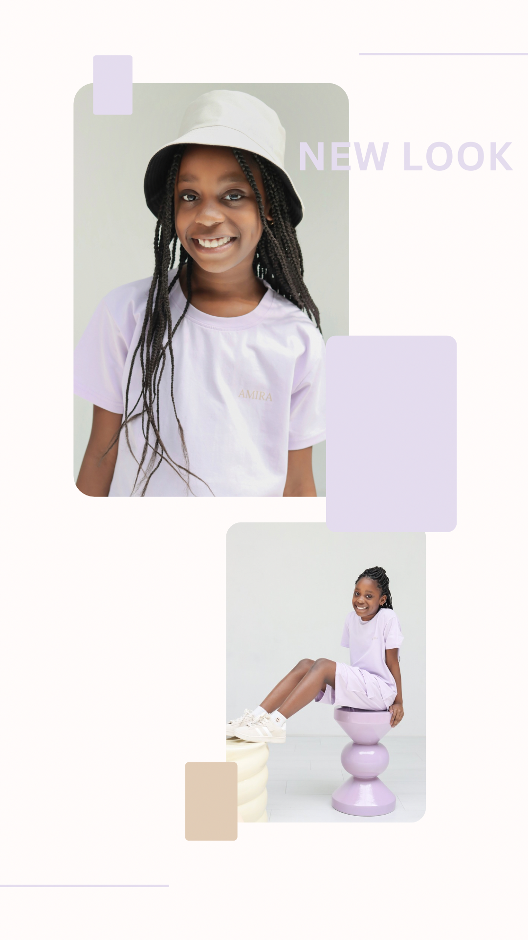 KIDS CO-ORD UNISEX - LILA