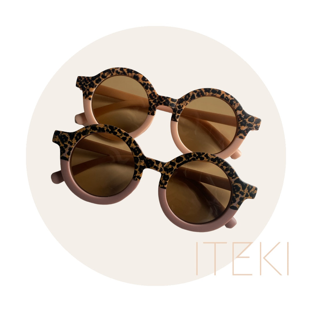 Zonnebril LEOPARD/OUD ROZE