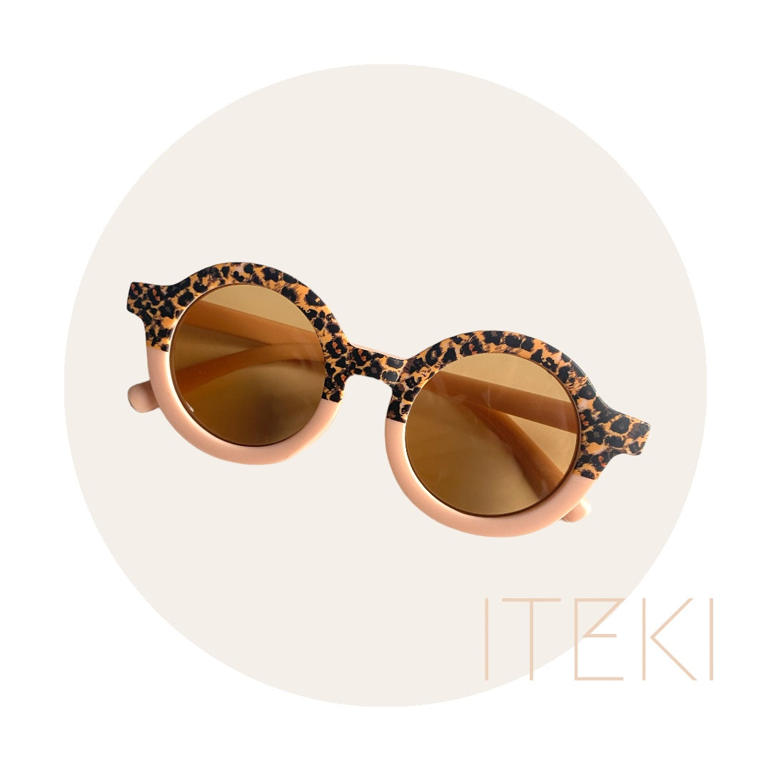 Zonnebril LEOPARD/OUD ROZE