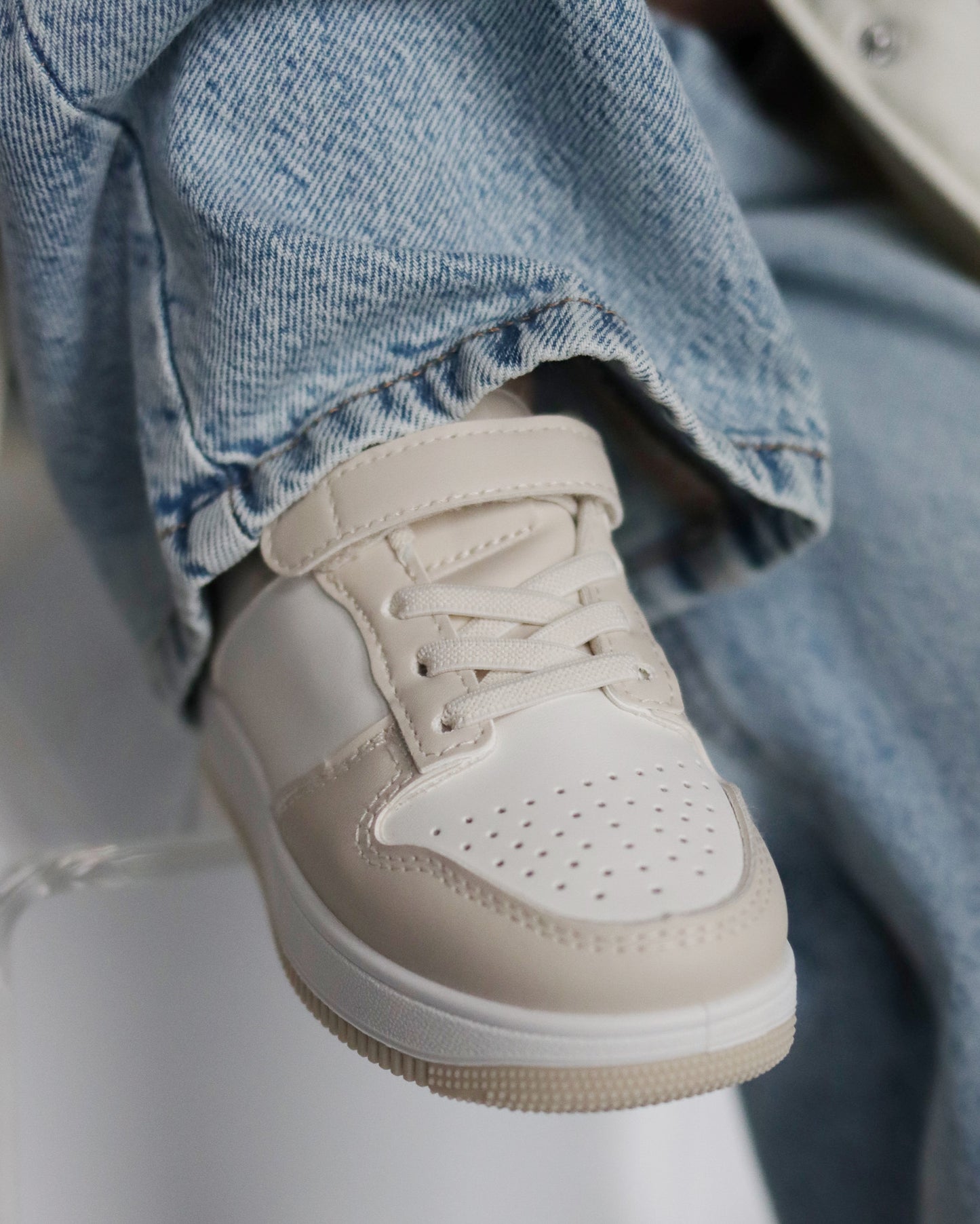 UNISEX SNEAKER BEIGE/WIT