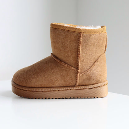 FURRY BOOTS KIDS CAMEL