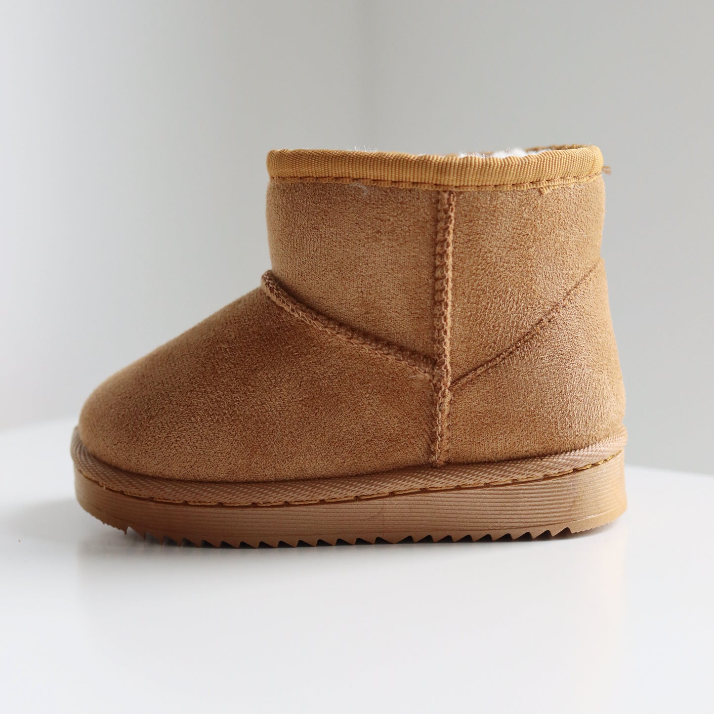 FURRY BOOTS MINI CAMEL