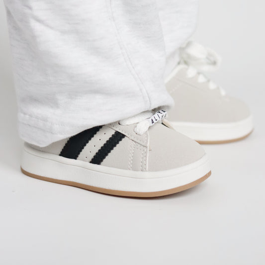 SNEAKER UNISEX BASIC GRIJS/ZWART