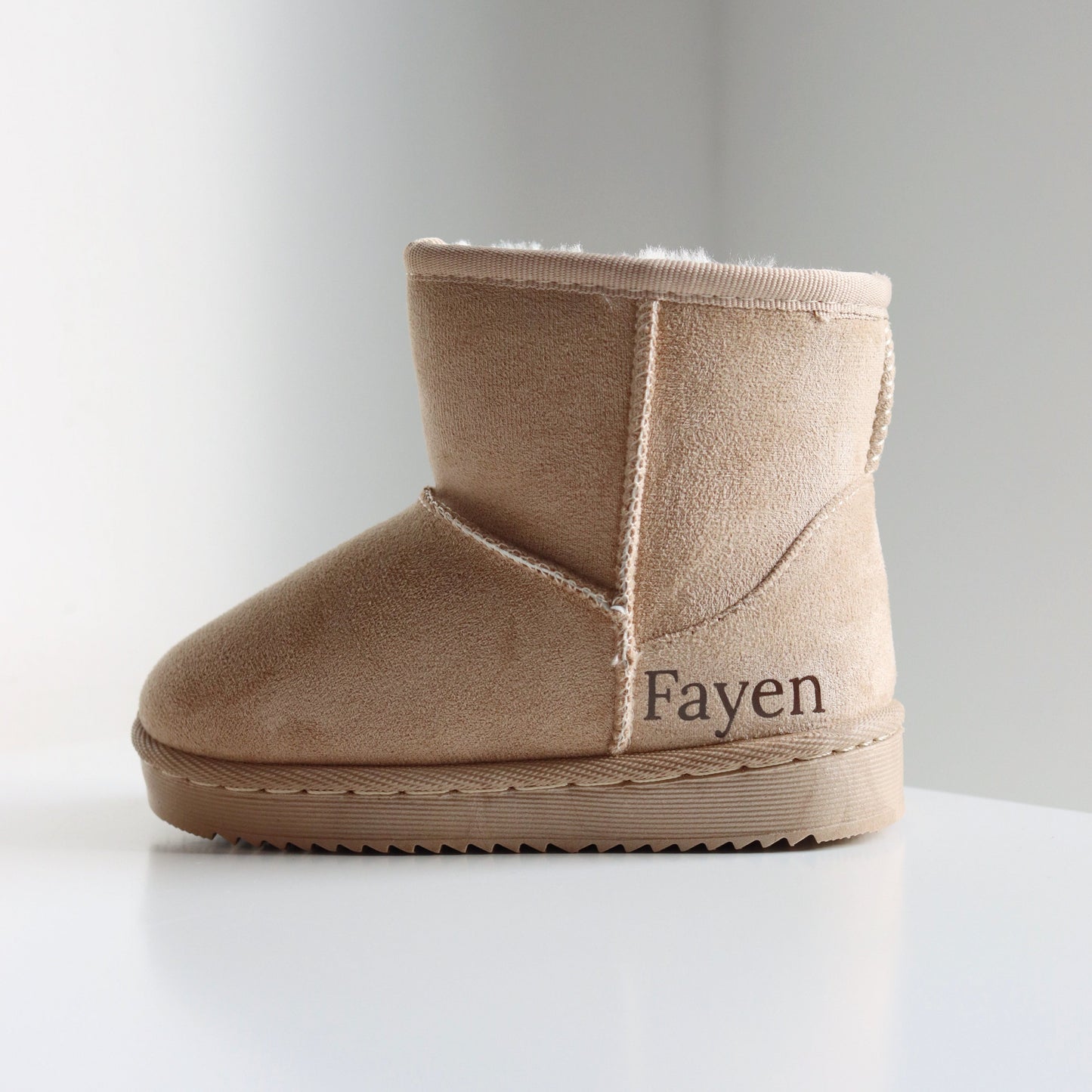 FURRY BOOTS KIDS BEIGE