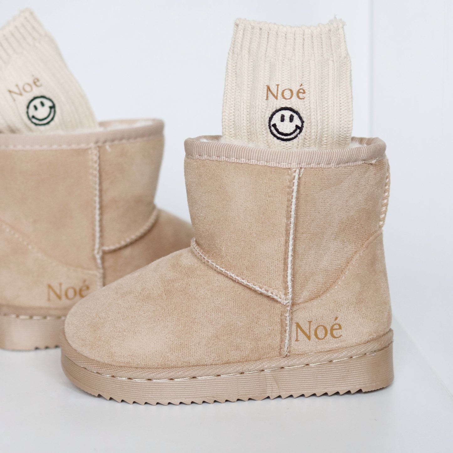 FURRY BOOTS KIDS BEIGE