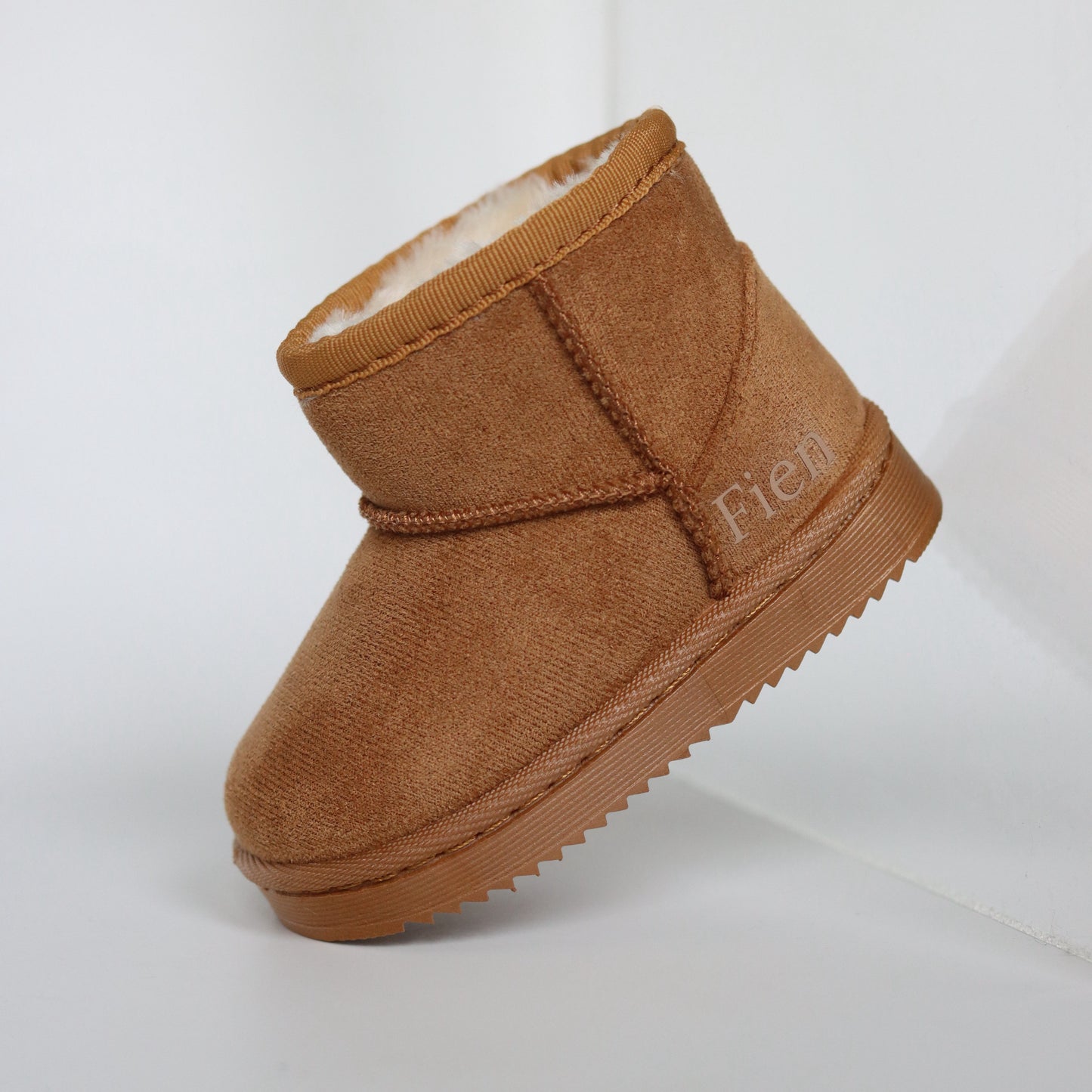 FURRY BOOTS MINI CAMEL