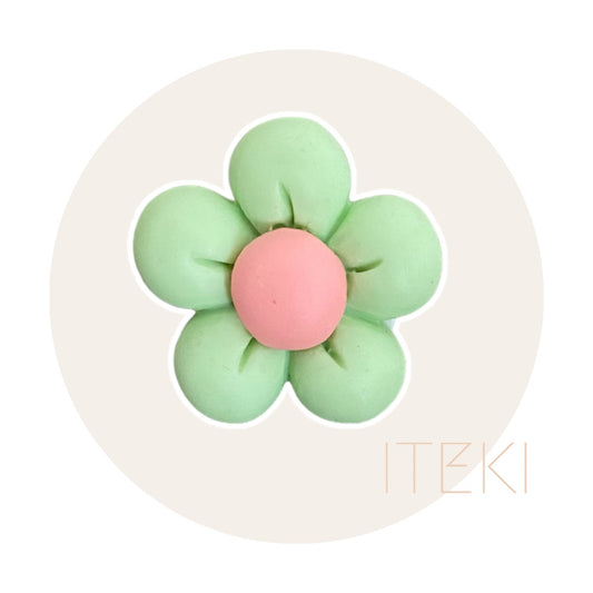 CHARM FLOWER - GROEN/ROZE