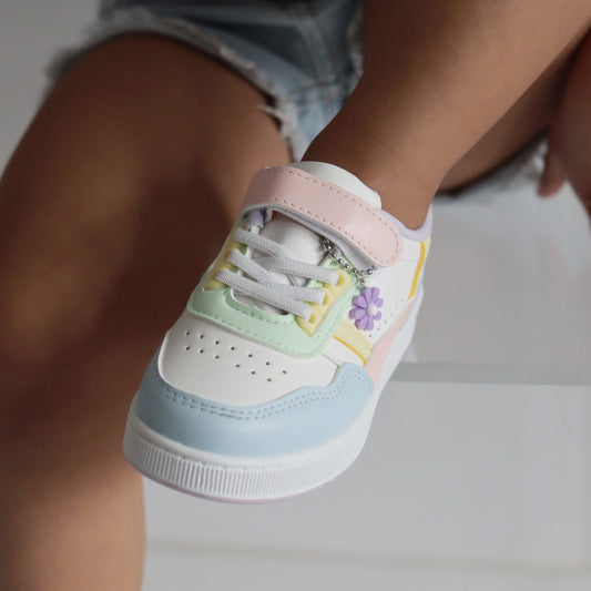 SNEAKER PASTEL (Lila- roze- blauw- geel - groen)