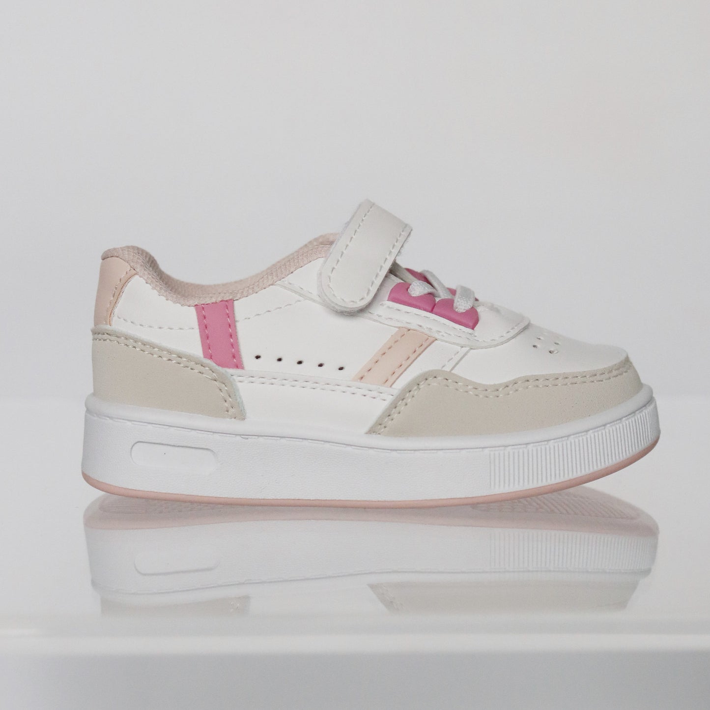 SNEAKER ROZE/BEIGE/WIT