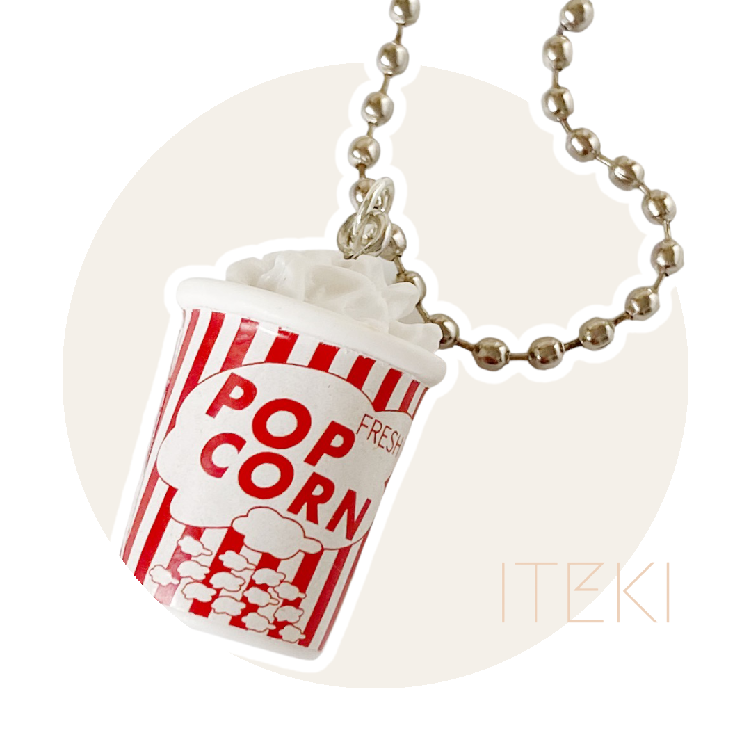 Sneaker chain popcorn rood/wit