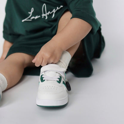 UNISEX SNEAKER WIT/GROEN