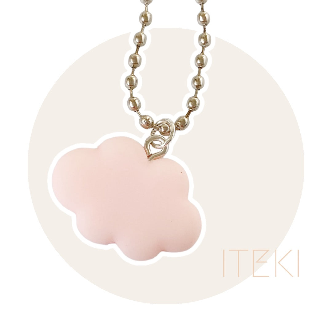 Sneaker chain wolk zalm roze